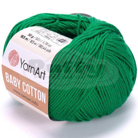 YARNART BABY COTTON 442 смарагд