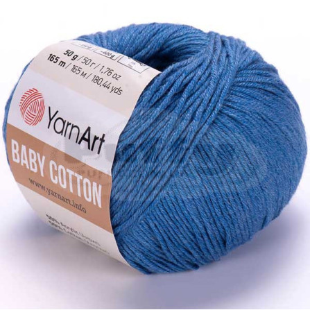 YARNART BABY COTTON 447 блакитний джинс