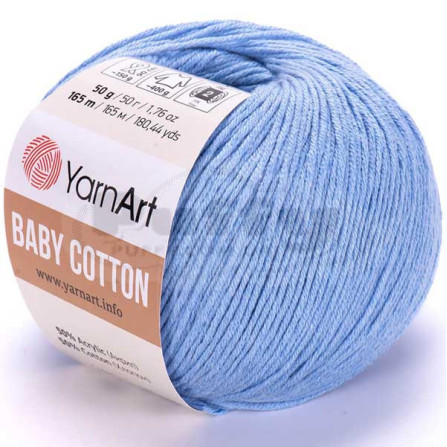 YARNART BABY COTTON 448 яскраво-блакитний