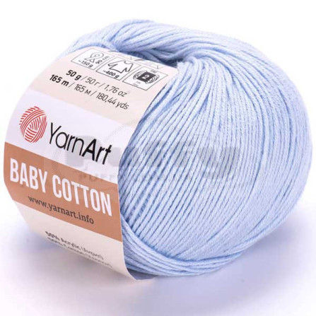 YARNART BABY COTTON 450 світло-блакитний