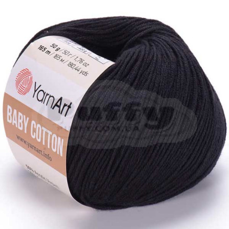 YARNART BABY COTTON 460 чорний