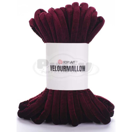 YARNART VELOURMALLOW 7107 бордовий