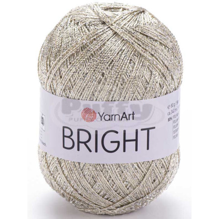 YARNART BRIGHT 120 світло-молочний