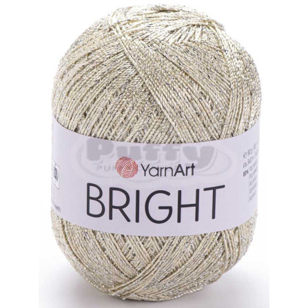 YARNART BRIGHT 121 молочно-бежевий