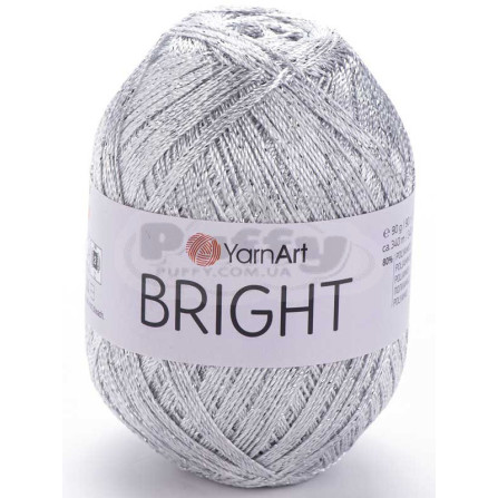 YARNART BRIGHT 128 пастельно-сірий