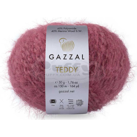 GAZZAL TEDDY 6549 темна троянда