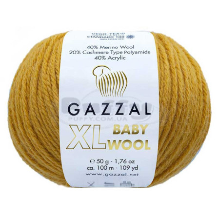 GAZZAL BABY WOOL XL 842 гірчичний