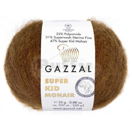 GAZZAL SUPER KID MOHAIR 64401 светло-коричневый