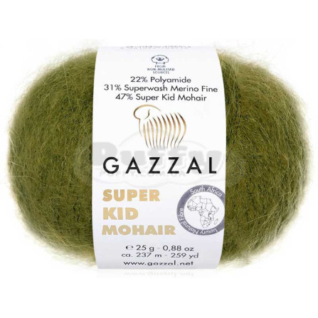 GAZZAL SUPER KID MOHAIR 64402 хаки