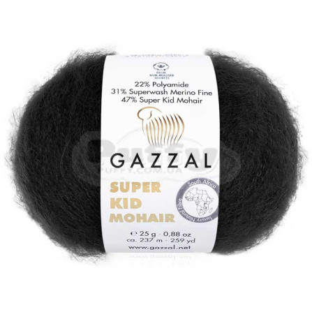 GAZZAL SUPER KID MOHAIR 64409 чёрный