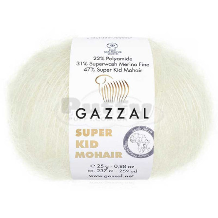 GAZZAL SUPER KID MOHAIR 64414 молочний