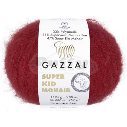 GAZZAL SUPER KID MOHAIR 64416 тёмно-красный