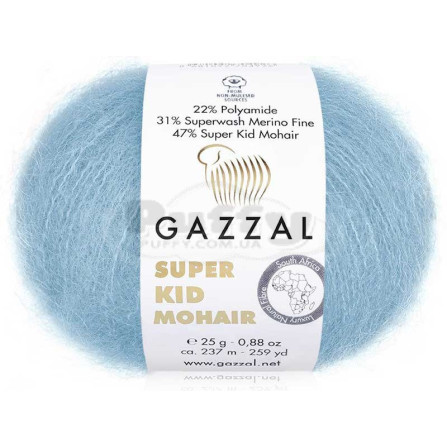 GAZZAL SUPER KID MOHAIR 64420 детский голубой