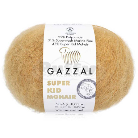 GAZZAL SUPER KID MOHAIR 64423 бежево-жёлтый