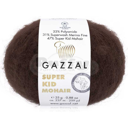 GAZZAL SUPER KID MOHAIR 64426 тёмный шоколад