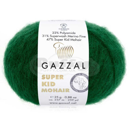 GAZZAL SUPER KID MOHAIR 64428 смарагд