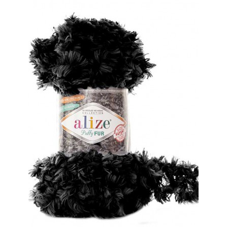 ALIZE PUFFY FUR 6101 чёрный