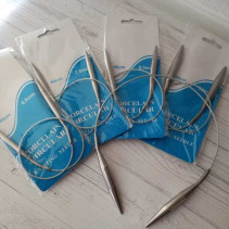 Спиці в'язальні на тросіку 40 см (короткі) Спиці в'язальні на тросіку 40 см (короткі)