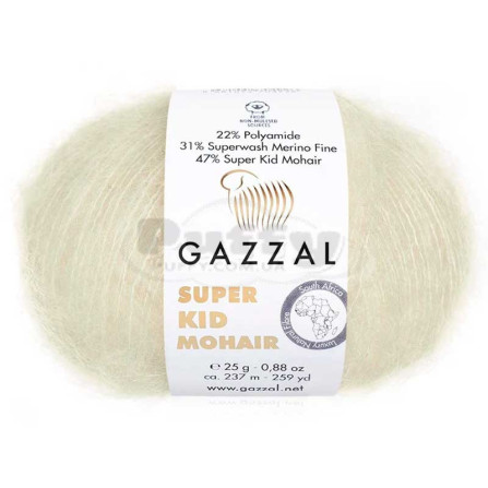 GAZZAL SUPER KID MOHAIR 64437 світло-молочний