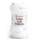 YARNART COTTON GOLD PAILLETTES 7102 белый