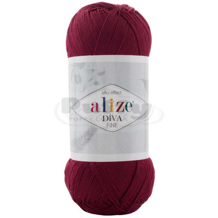 ALIZE DIVA FINE FOREVER 57 бордовый