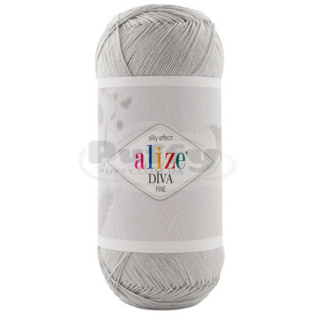 ALIZE DIVA FINE FOREVER 168 светло-серый