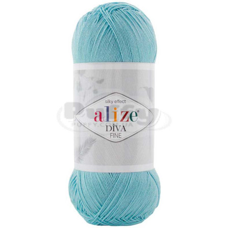 ALIZE DIVA FINE FOREVER 376 светло-бирюзовый