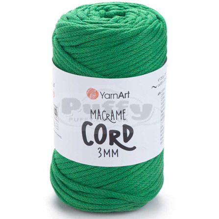 YARNART MACRAME CORD 3MM 759 смарагд
