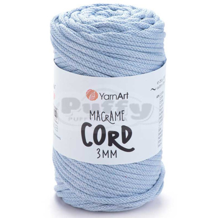 YARNART MACRAME CORD 3MM 760 блакитний