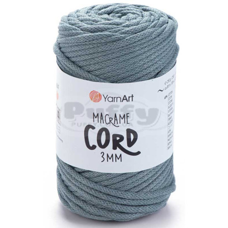 YARNART MACRAME CORD 3MM 795 сіро-блакитний