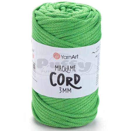 YARNART MACRAME CORD 3MM 802 весняна зелень