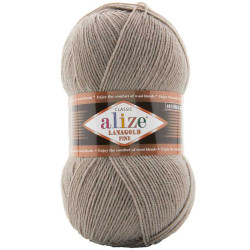 ALIZE LANAGOLD FINE 990 молочно-коричневий