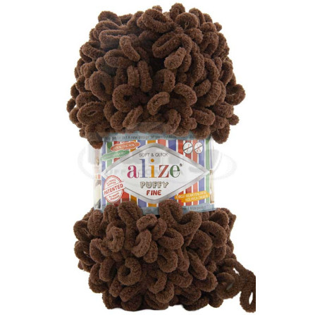 ALIZE PUFFY FINE 493 коричневий