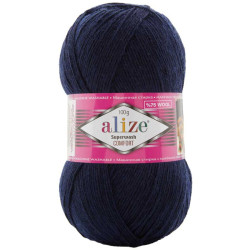 ALIZE SUPERWASH COMFORT SOCKS 958 тёмно-синий