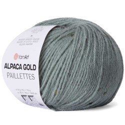 YARNART ALPACA GOLD PAILLETTES 9317 середньо-сірий