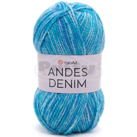 YARNART ANDES DENIM 5107 тёмная бирюза