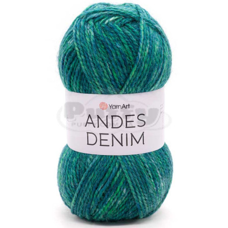YARNART ANDES DENIM 5109 античный зелёный