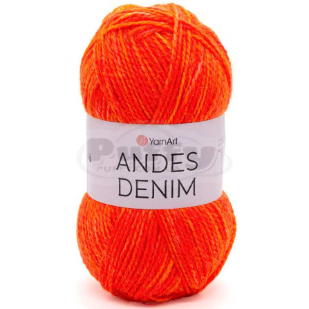 YARNART ANDES DENIM 5112 ярко-оранжевый