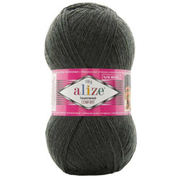 ALIZE SUPERWASH COMFORT SOCKS 873 темно-сірий